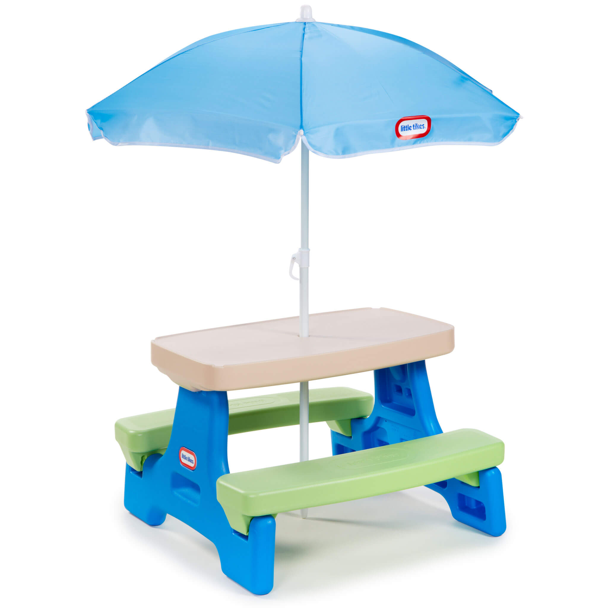 Little Tikes Easy Store? Jr. Play Table with Umbrella - Blue/Green