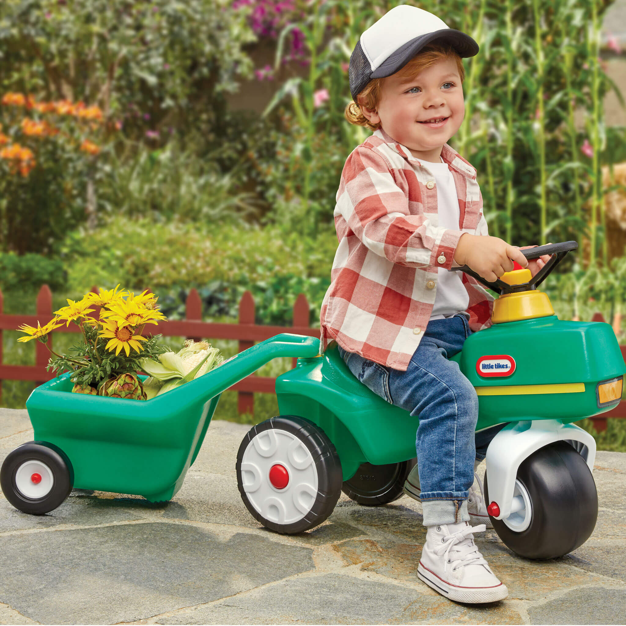 Little Tikes Tractor & Cart - Image 2