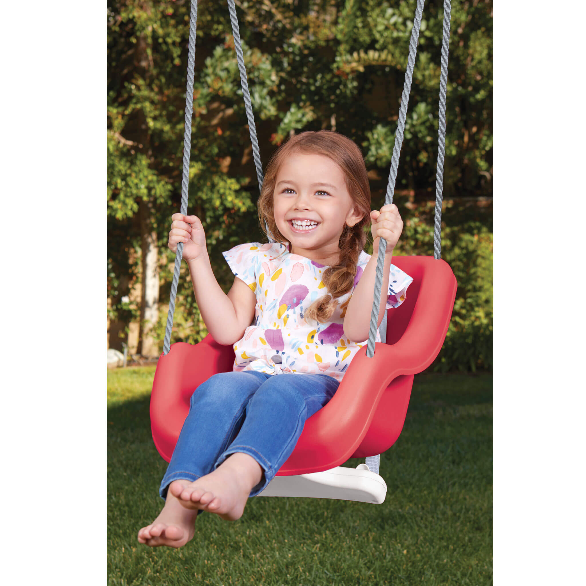 Little Tikes 2-in-1 Snug 'n Secure? Swing - Red - Image 4